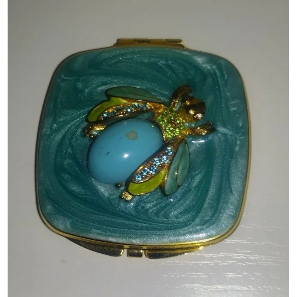 Spring Street Jeweled Bee Compact Mirror – Retired Collectible